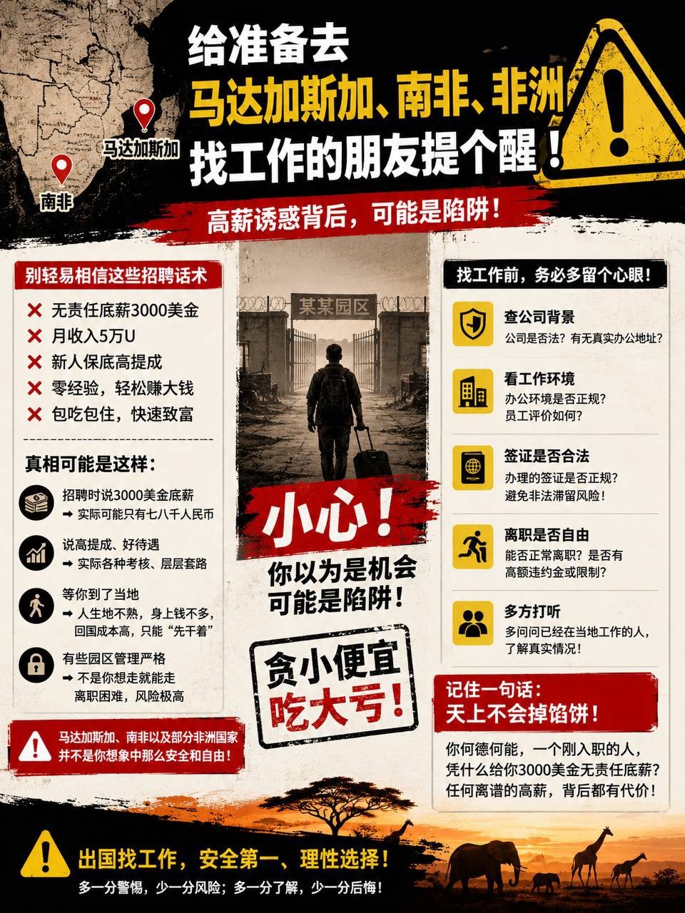 群友分析 为什么马达加斯加、南非有些岗位敢开3000美金底薪?